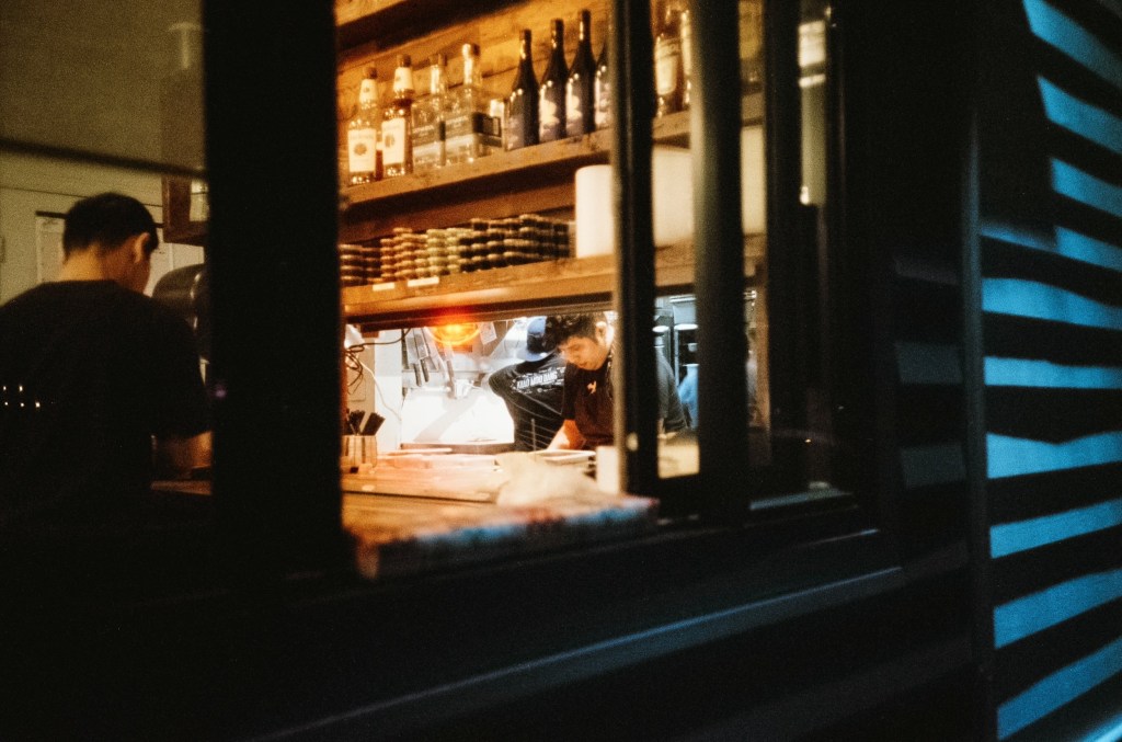 SE Hawthorne at Night with Cinestill&nbsp;800T